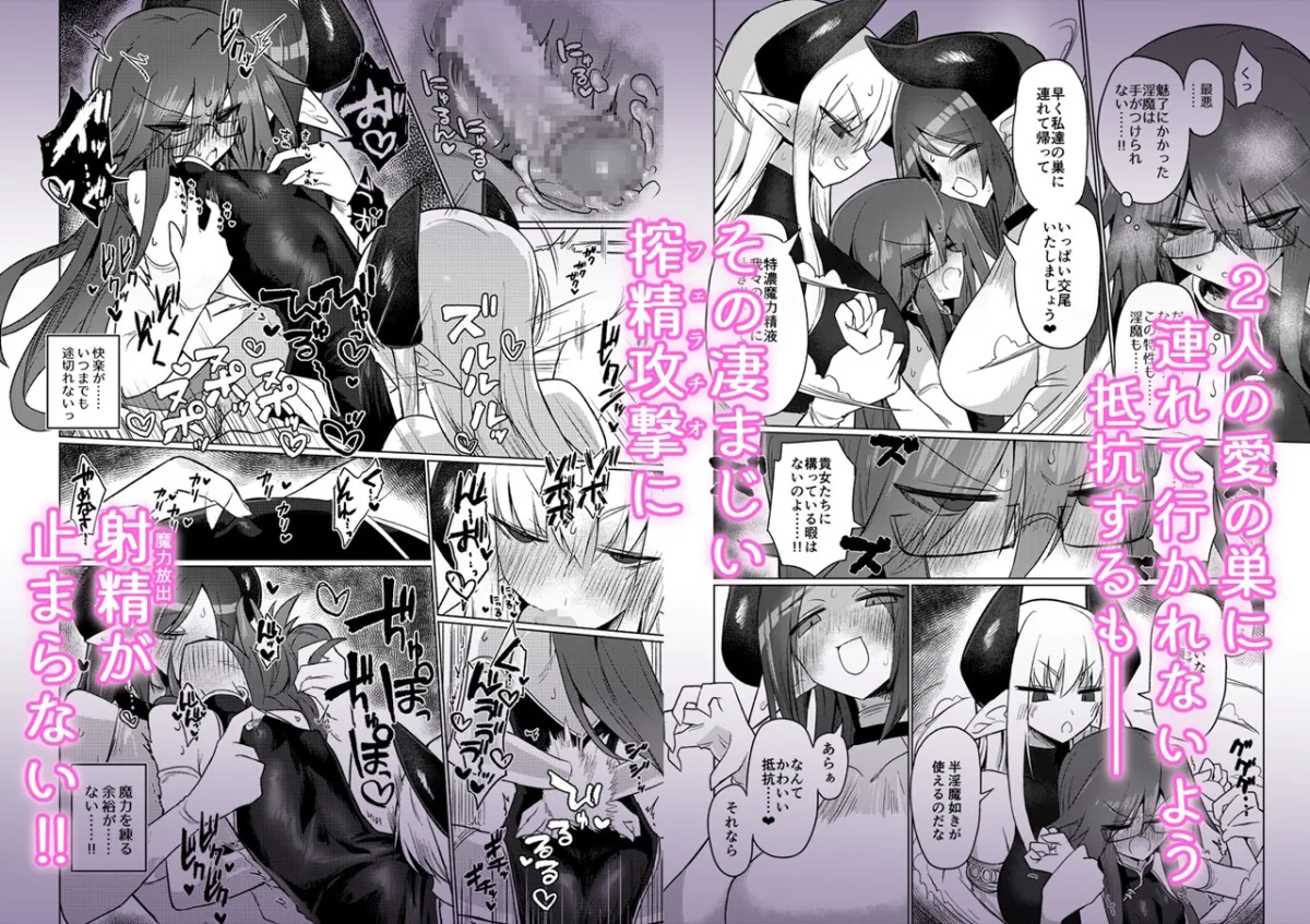 【サキュバス＆ハーフサキュバス ふたなり百合】女淫魔なら当然生えてるよねッ!!