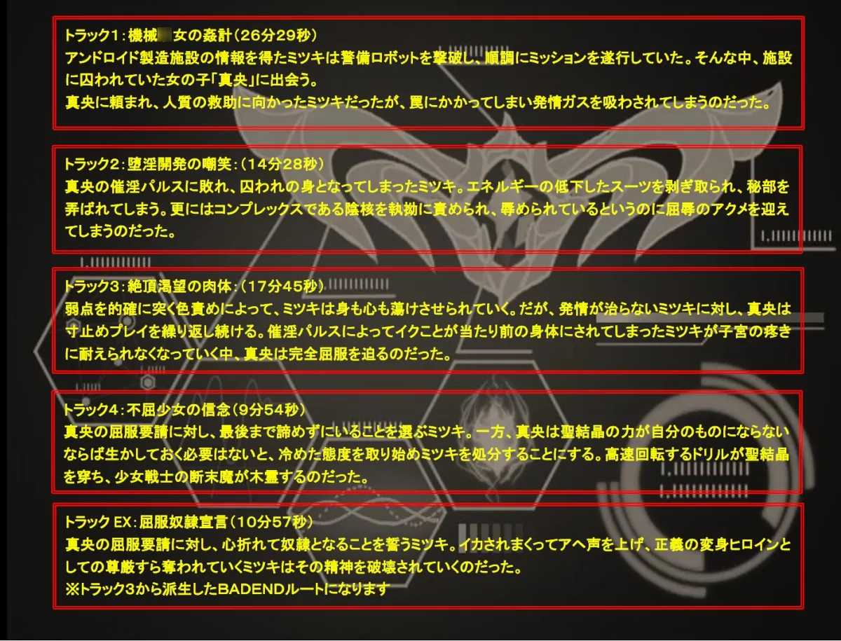 【CV:御子柴泉】聖結晶姫ミツキ～機械幼女の淫姦～【ロリアンドロイド×変身ヒロイン ロリおね】【イラスト:おてるこ】