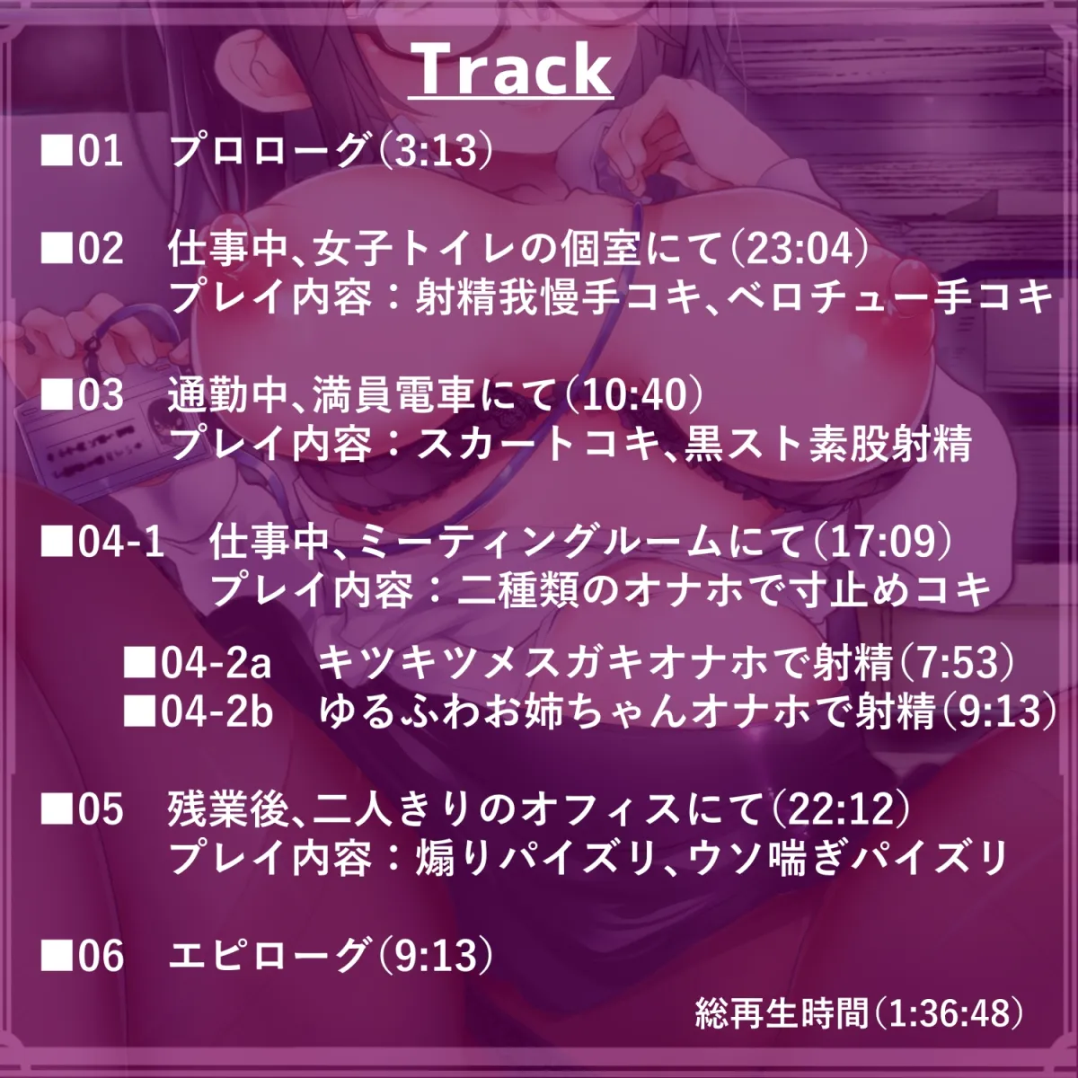 【CV:さくら真咲】エロゲー会社の地味ビッチなドスケベ後輩に毎日ザーメン搾り取られてマゾ堕ちする音声《エッチできるVRMMO外伝》