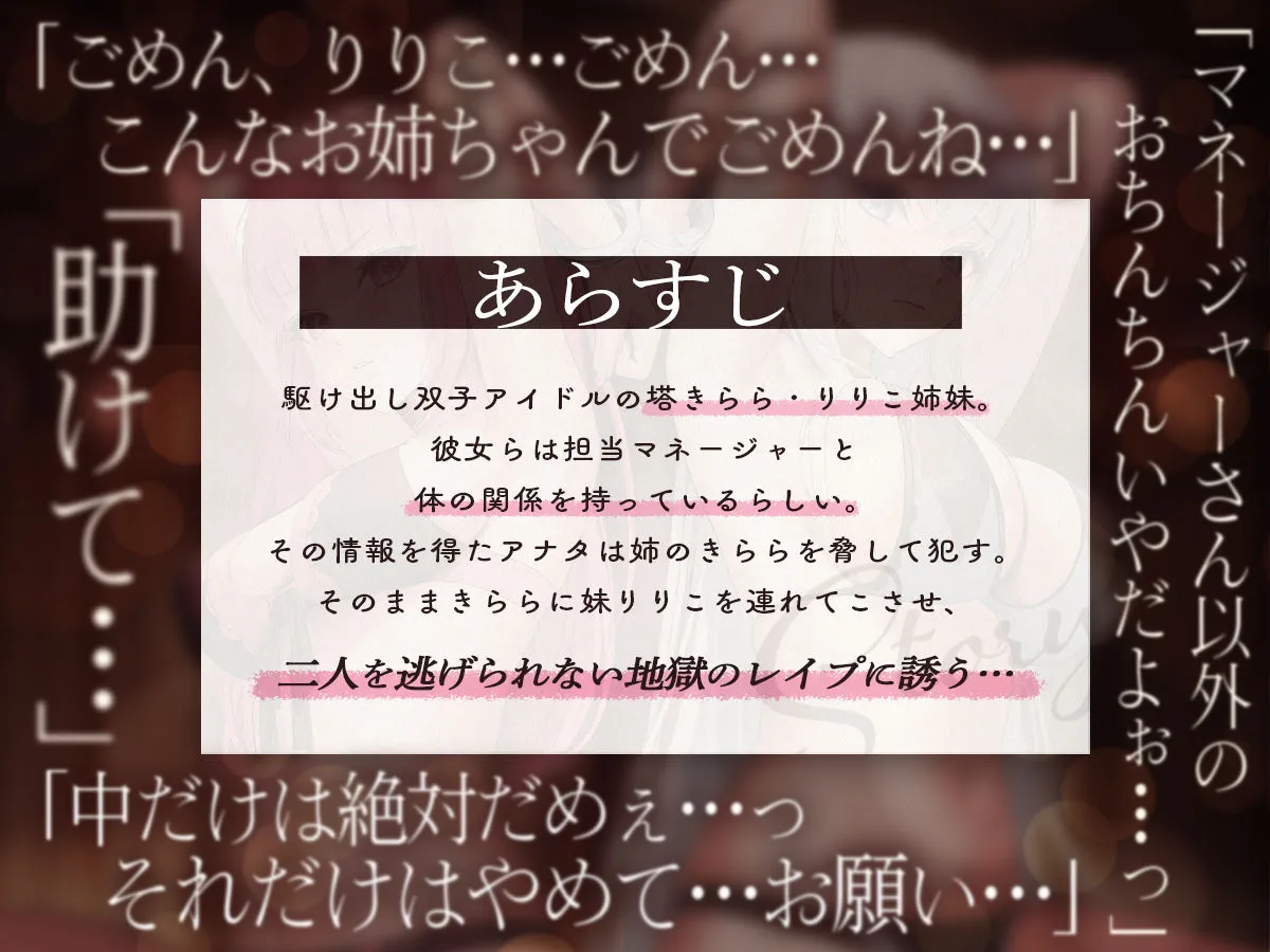 【KU100】私たちを売らないで下さい。～握った弱みでアイドル蹂躙3p陵辱～