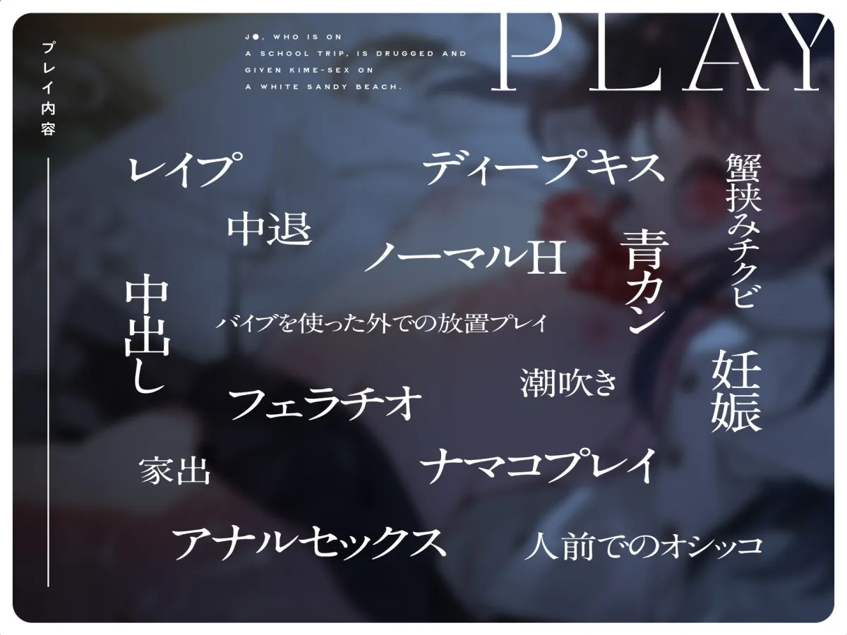 【CV:秋野かえで】【JC】修学旅行中のJ〇に薬を飲ませて白い砂浜でキメセク三昧 【CV:秋野かえで】【JC】修学旅行中のJ〇に薬を飲ませて白い砂浜でキメセク三昧