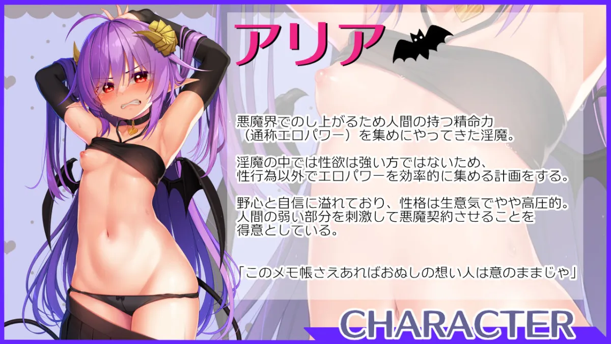 【サキュバス】悪魔のメモ帳zero