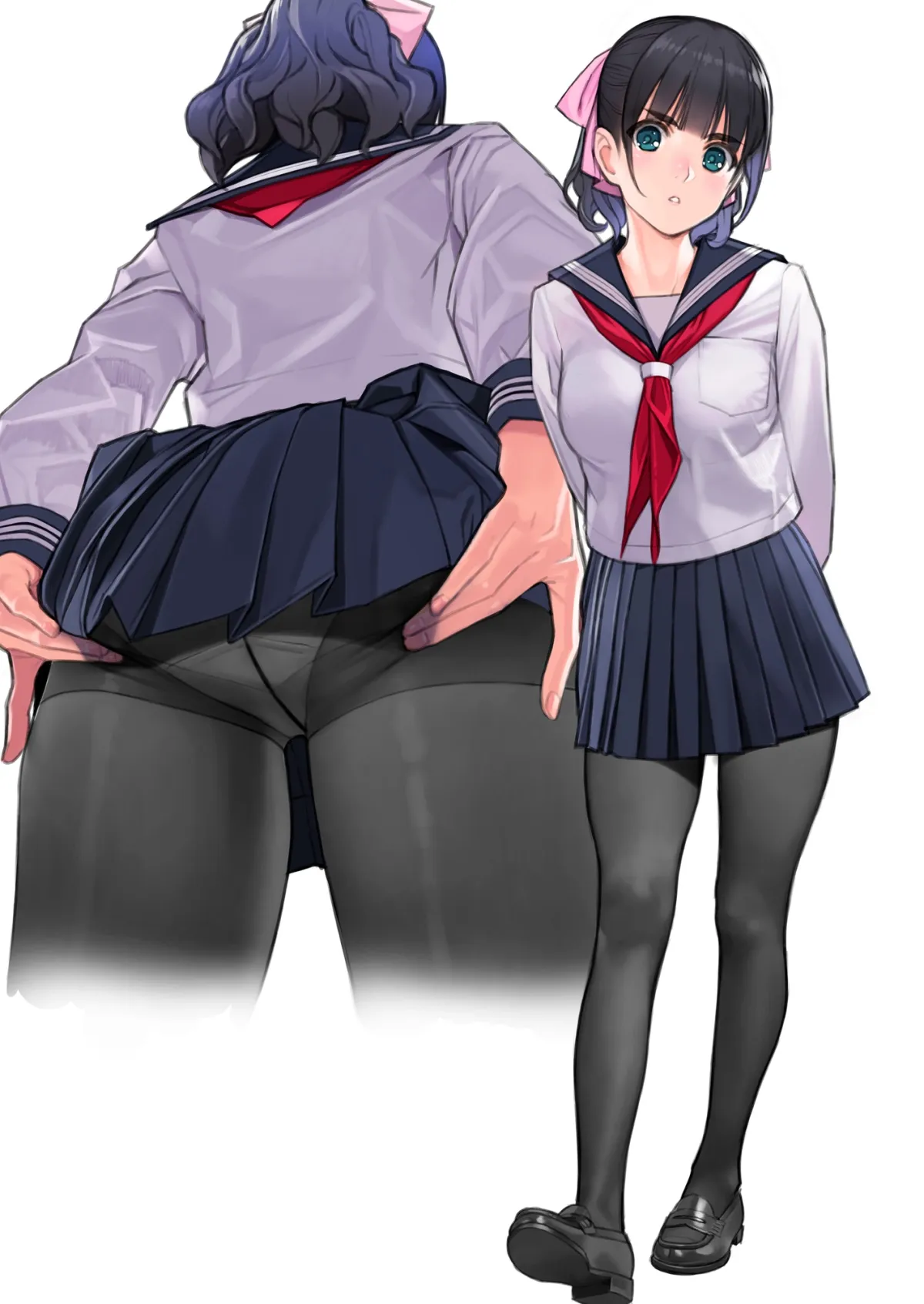 巨乳で黒タイツセーラー服の副委員長と陸上部の巨乳先輩がエッチなことさせられる本 巨乳で黒タイツセーラー服の副委員長と陸上部の巨乳先輩がエッチなことさせられる本