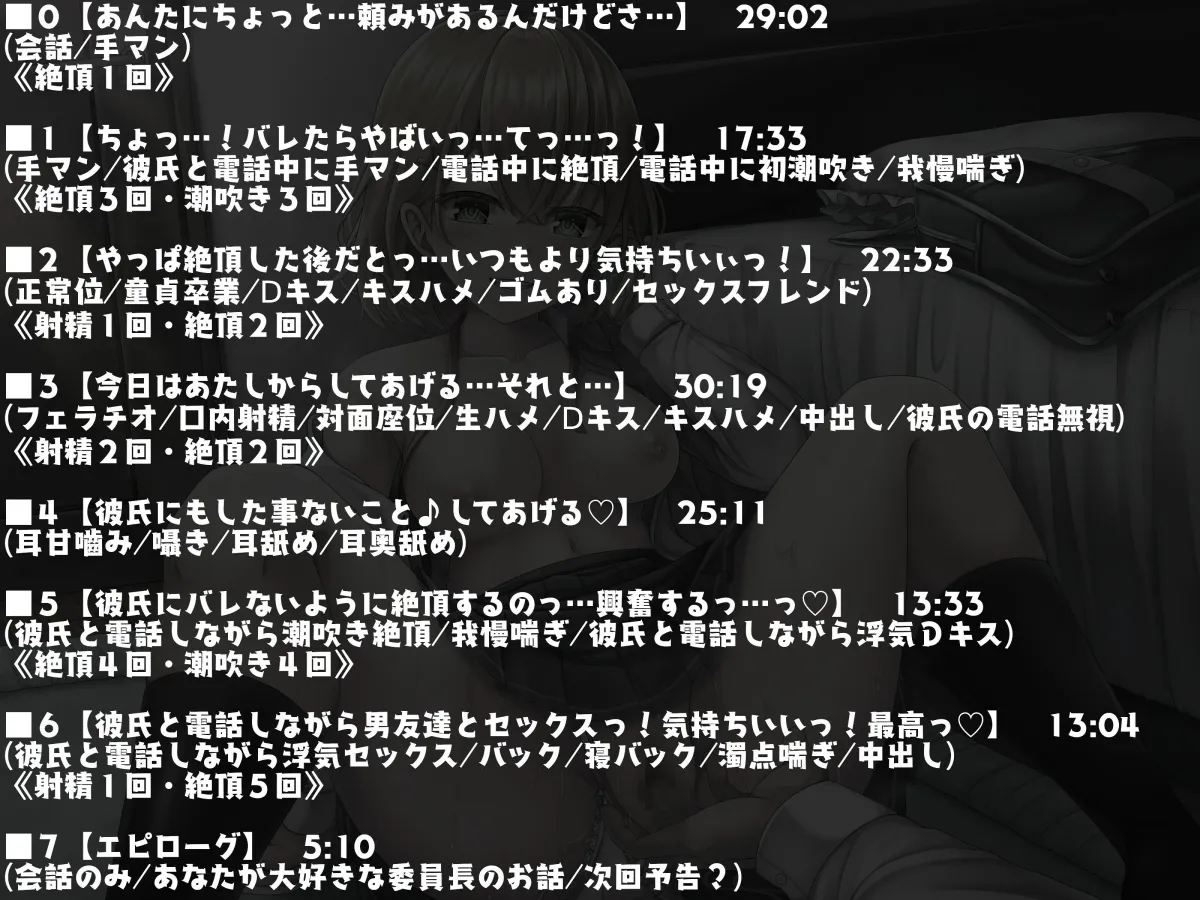 【CV:餅梨あむ】彼氏持ちの女友達が欲求不満で手マンのお願い~彼氏と電話中に潮吹き絶頂~ 【CV:餅梨あむ】彼氏持ちの女友達が欲求不満で手マンのお願い~彼氏と電話中に潮吹き絶頂~