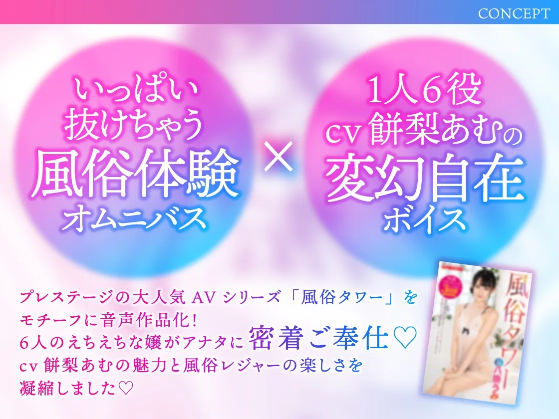 【期間限定330円!】風俗タワー ~1人6役!?密着性感フルコース【KU100】 【期間限定330円!】風俗タワー ~1人6役!?密着性感フルコース【KU100】