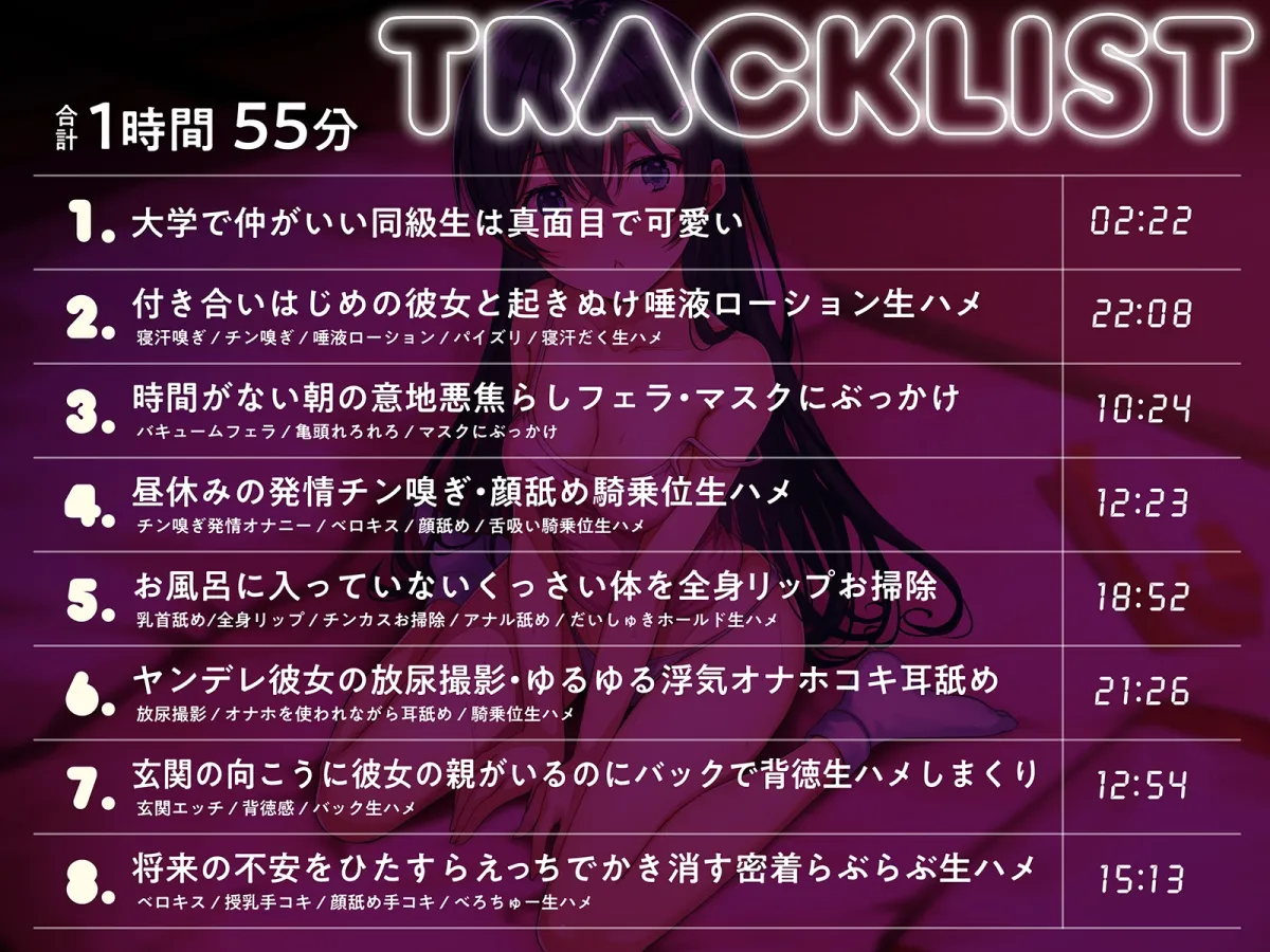 【CV:逢坂成美】【いちゃいちゃ溺愛】あなたを好き過ぎる低身長彼女と密着えっちで壊滅的堕落生活!臭いところずっと舐めてあげる【全身舐め】