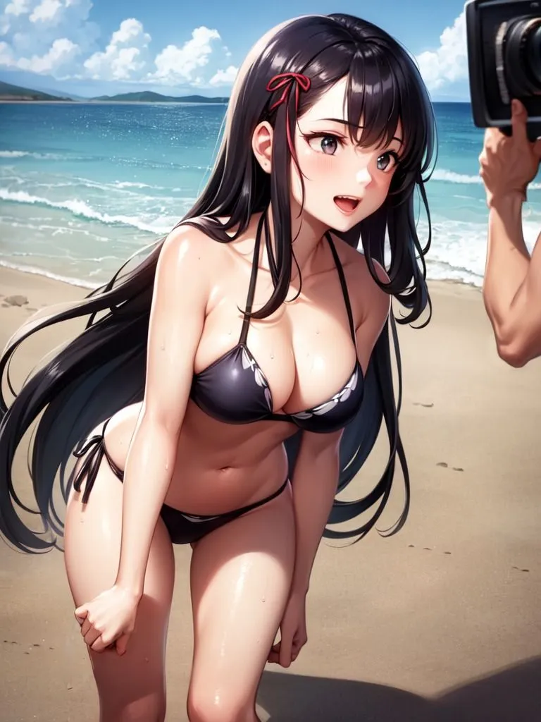 グラビア撮影中の少女が…