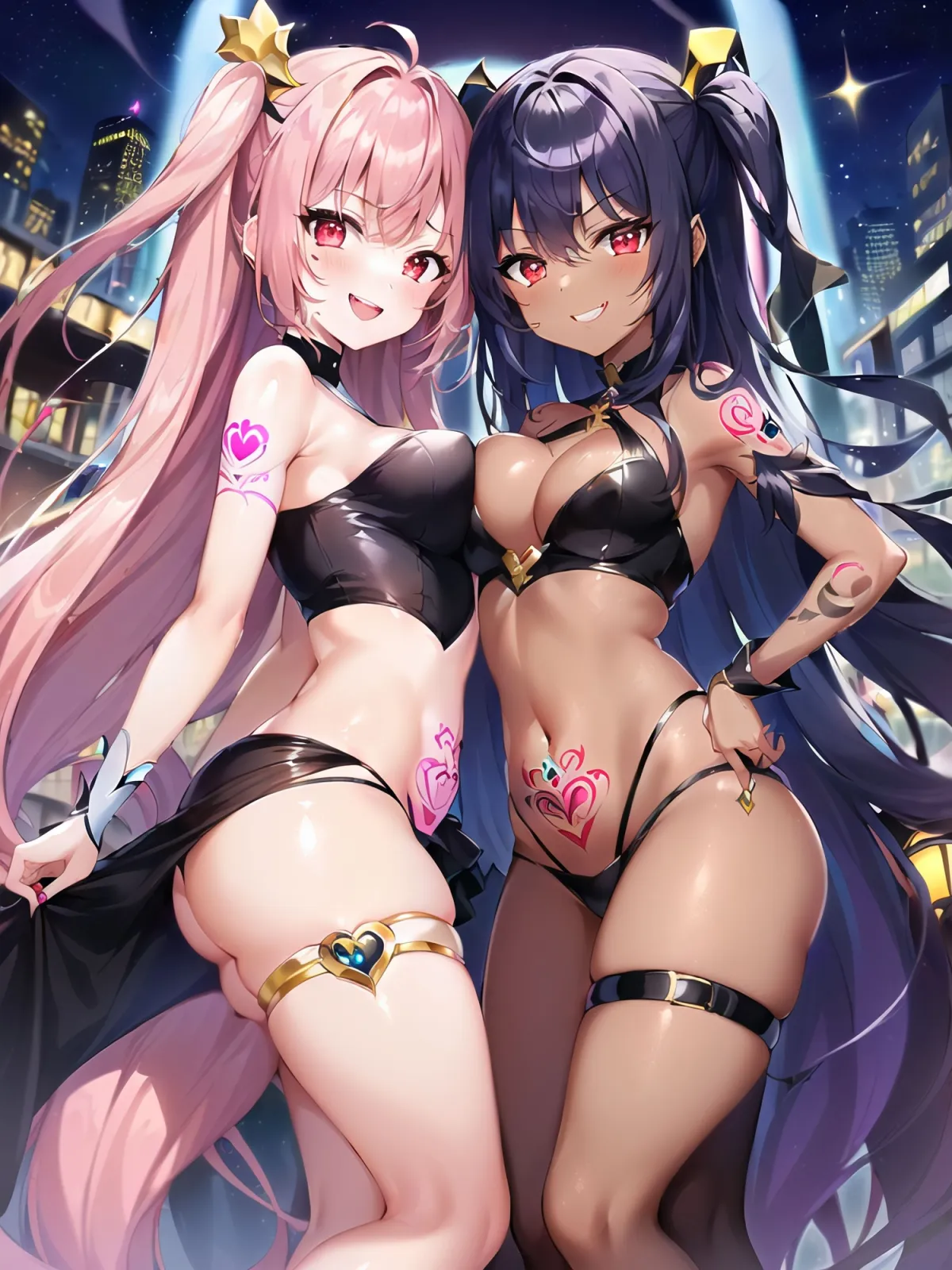 変身ヒロイン仲良く敗北洗脳悪堕ちCG集(AIArt)