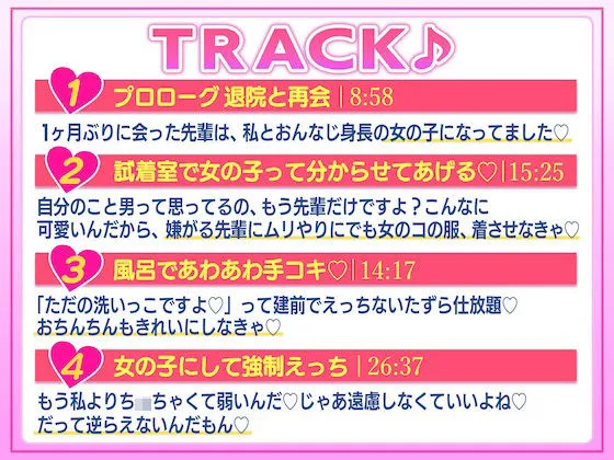 【CV:ありがた～い私】【言葉責め】1時間超！！あなたを弄ぶ小悪魔彼女♪’感じる’と女体化するカラダのせいで立場逆転！！年下長身彼女が力づくでアナタをわからせ＆ブチ犯す【バイノーラル】