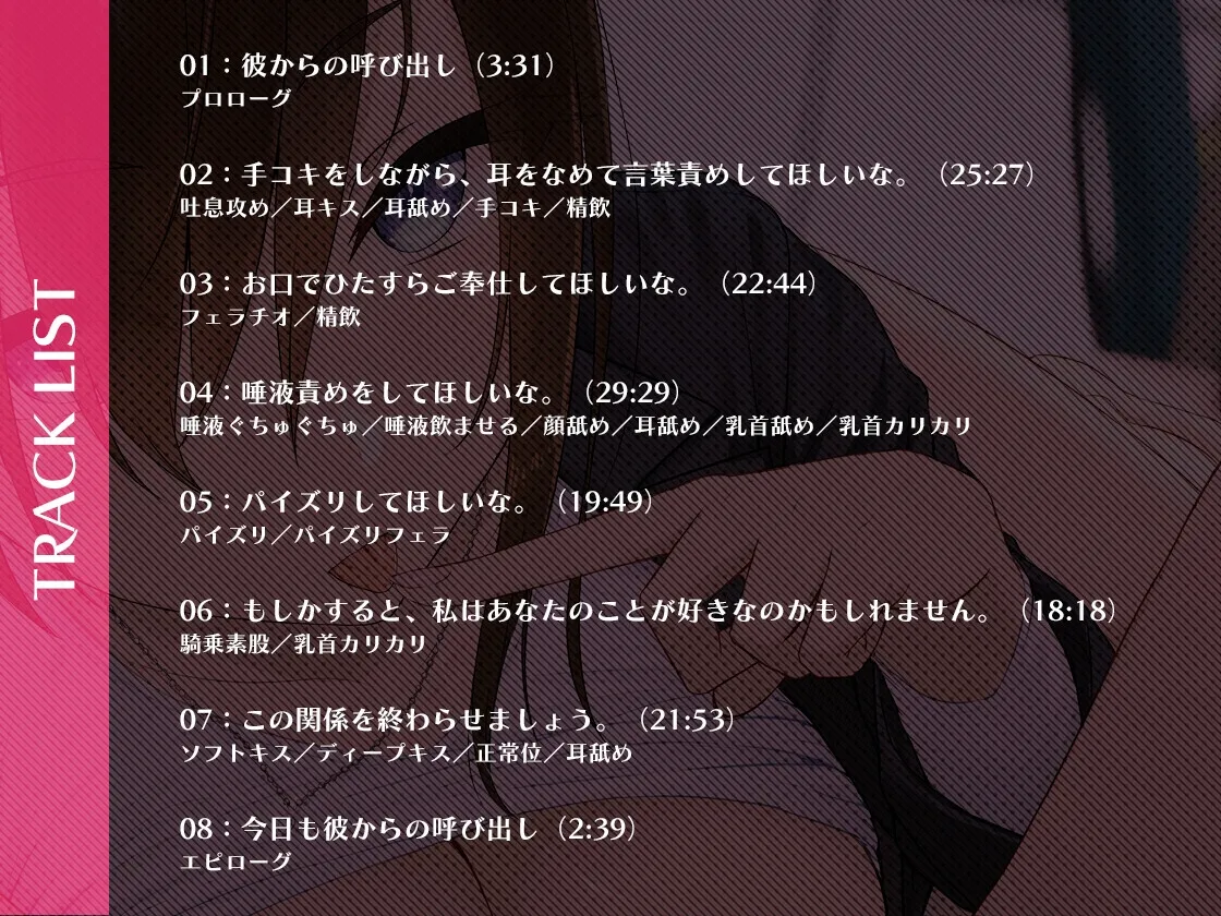 【CV:秋山はるる】【唾液音特化】低音クールなセフレ以上恋人未満の彼女による、事務的性処理生活