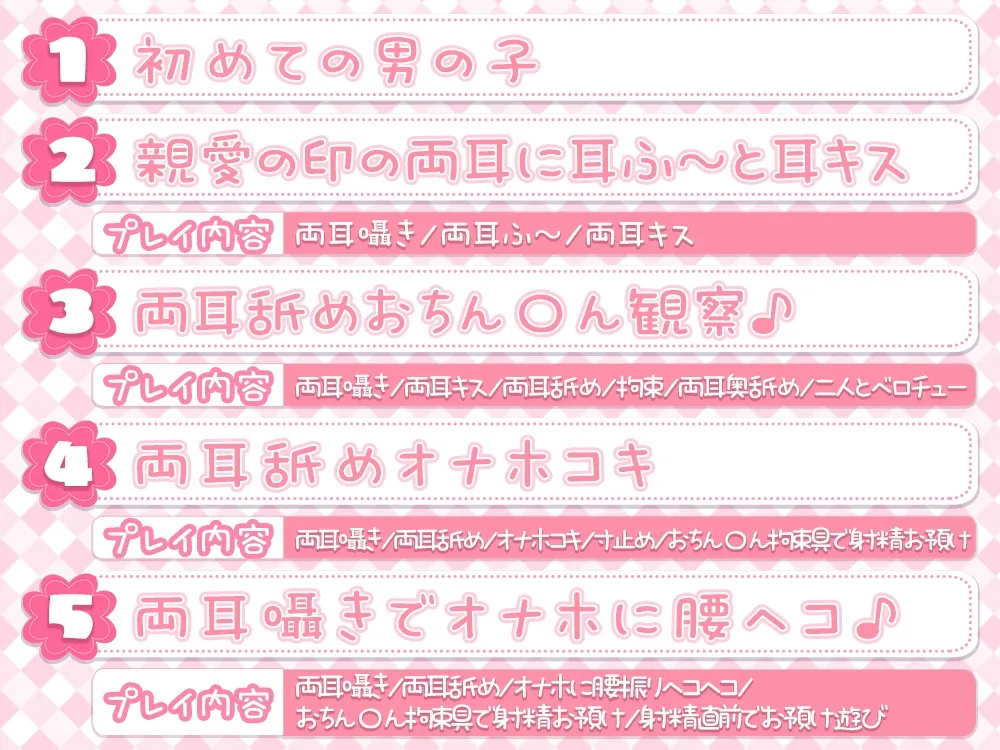 【CV:天知遥 / 伊ヶ崎綾香】【耳元密着距離】親愛の証の両耳キスから始まる性癖歪ませ学園性活♪