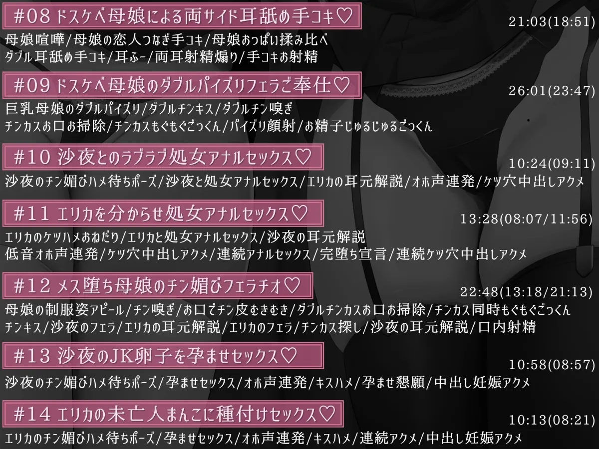 【CV:陽向葵ゅか / 柚木つばめ】巨乳ドスケベお嬢様とその母親がチンカス汚ちんぽに媚び媚びご奉仕してくれるお話♪【KU100】【イラスト:oekakizuki】