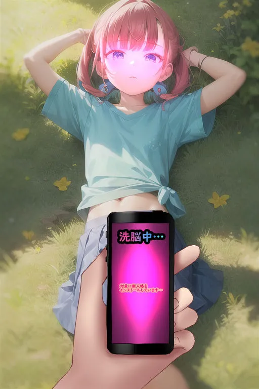 スマホアプリでロリを強制悪堕ち魔法少女化