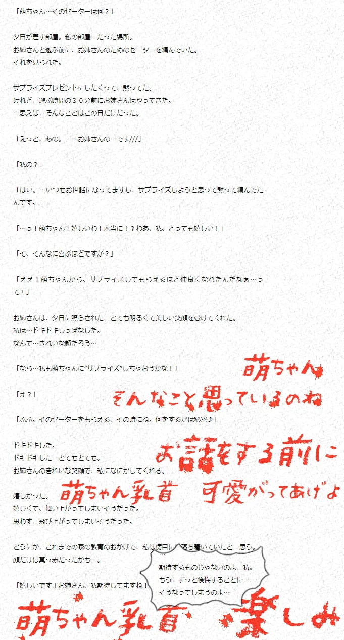 【乳首ボックス】セーターをくれたから乳首だけにして責めてイカセて乳首編み物で遊んであげよう!【滝沢萌(手芸大好きお嬢様)】