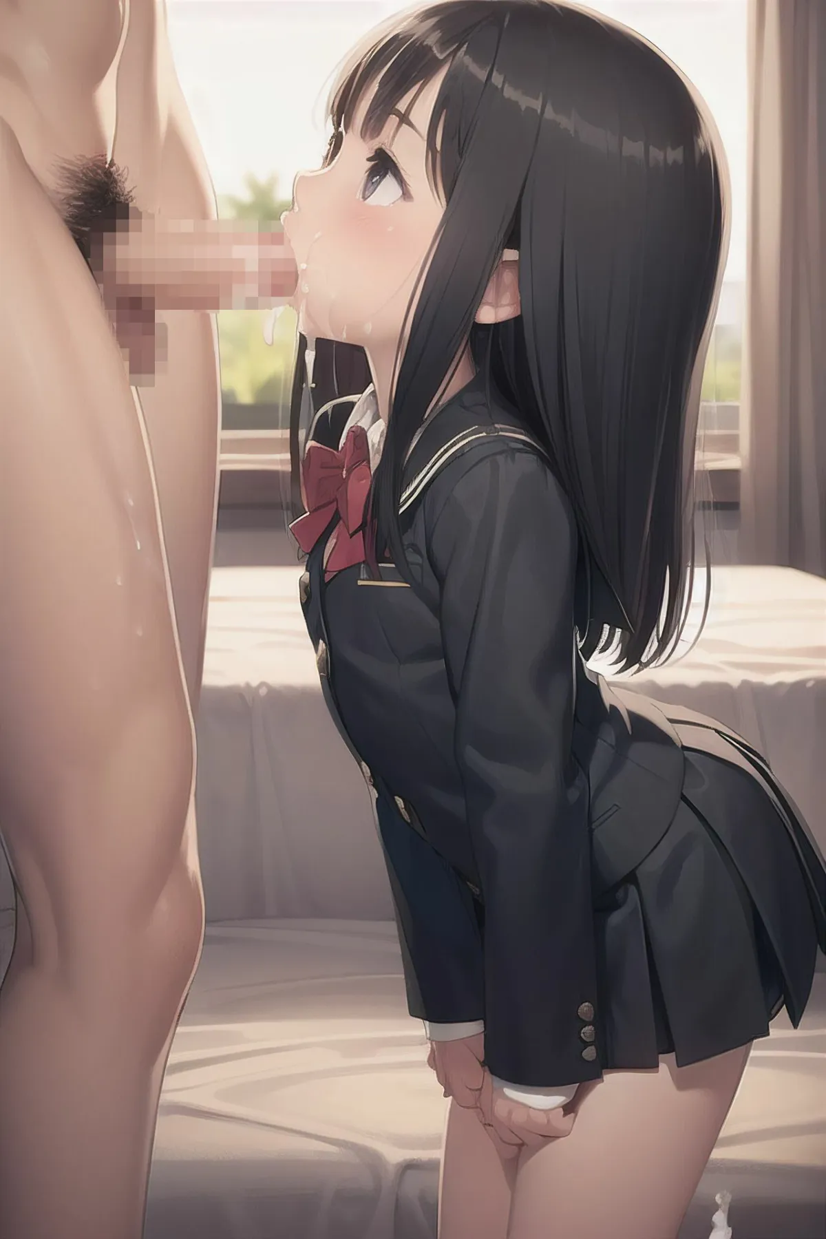 制服清楚JKがフェラする本