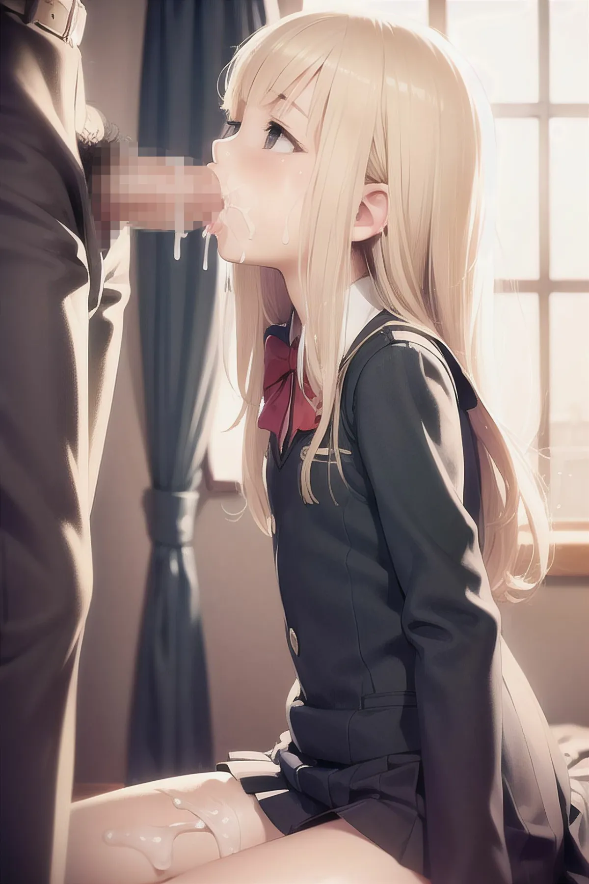 制服清楚JKがフェラする本