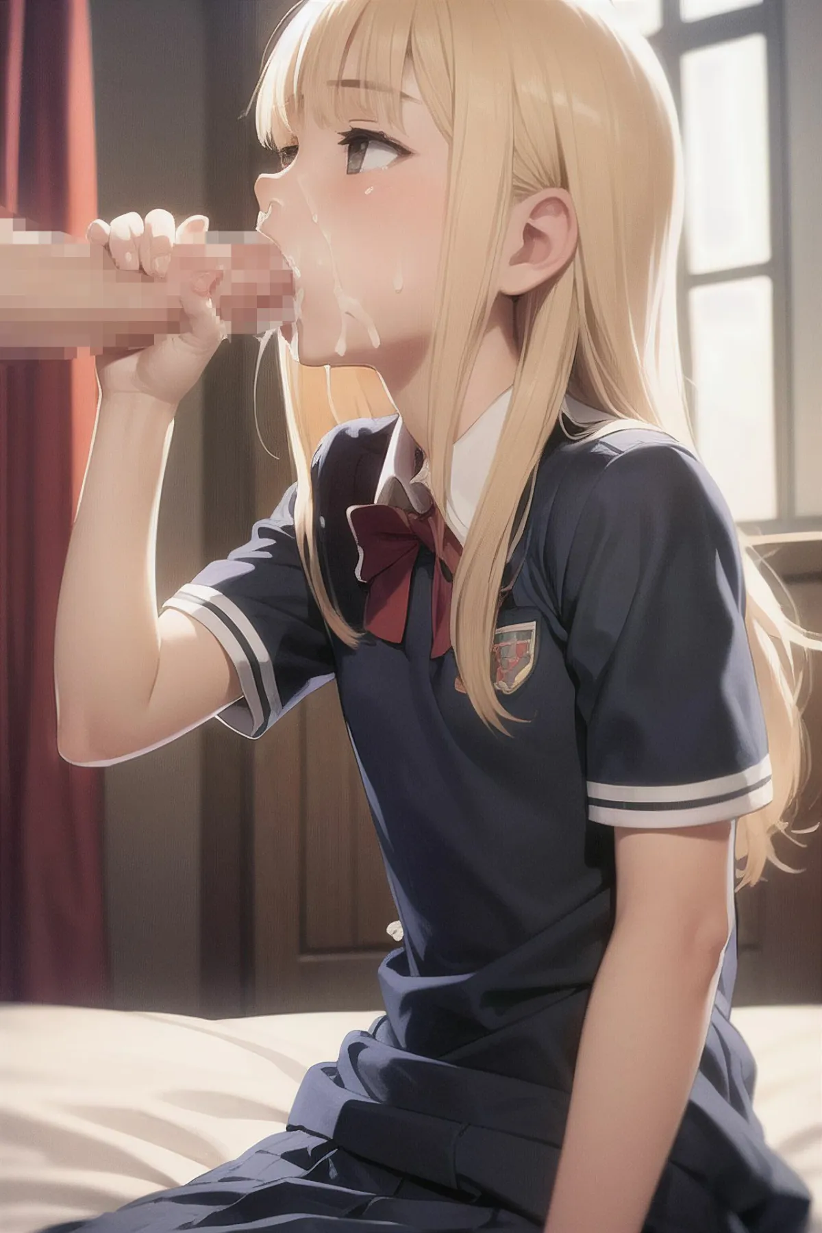 制服清楚JKがフェラする本