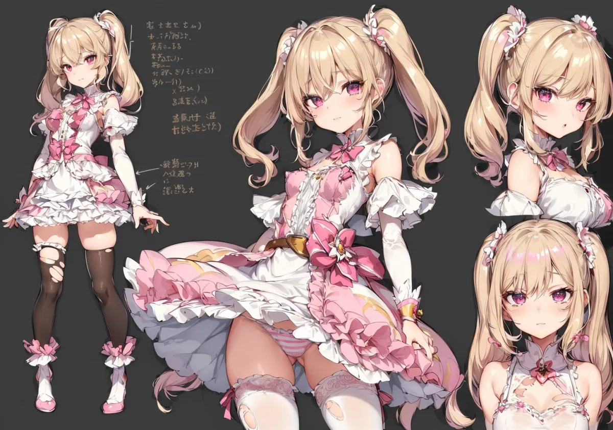 魔法少女(ピンク)敗北CG集