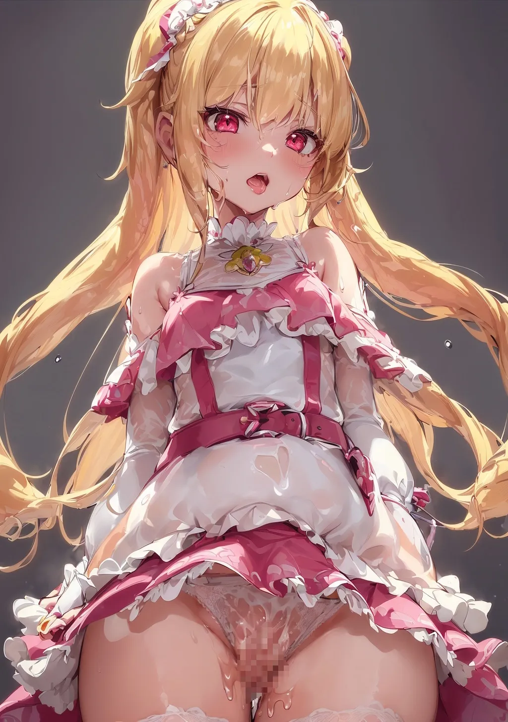 魔法少女(ピンク)敗北CG集