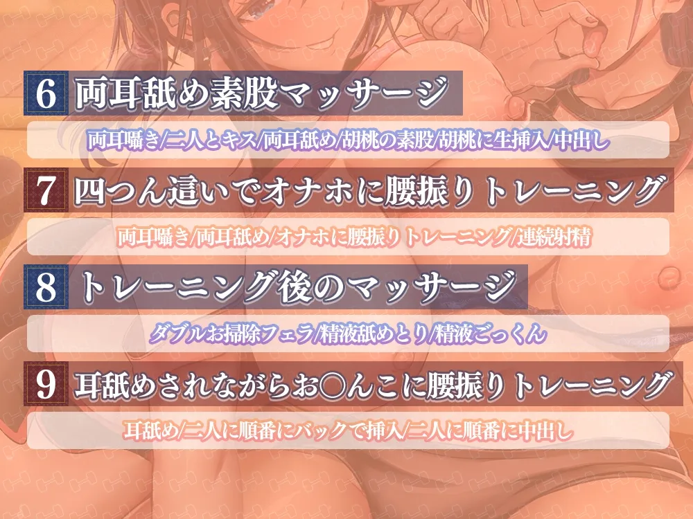 エッチなお姉さん達の両耳舐めおちんちんお仕置きトレーニング