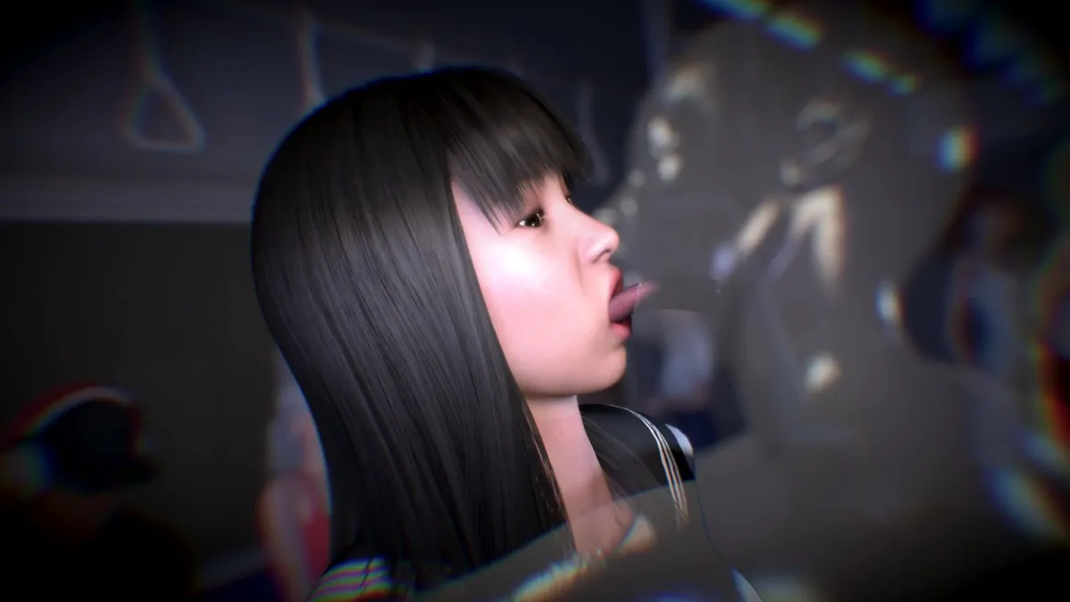 黒髪セーラー服と透明人間〜電車内でいたずらし放題〜