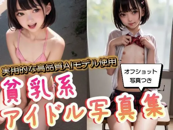 貧乳系AI生成アイドル片瀬千恵写真集（危ないオフショット付）