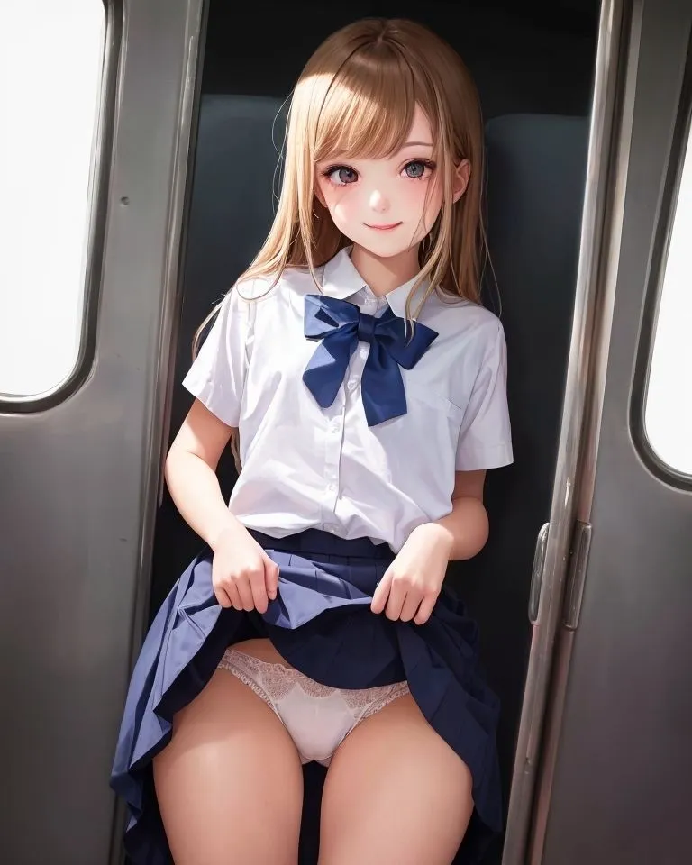 電車の中で見せつけるブームになった世界（低年齢化編）