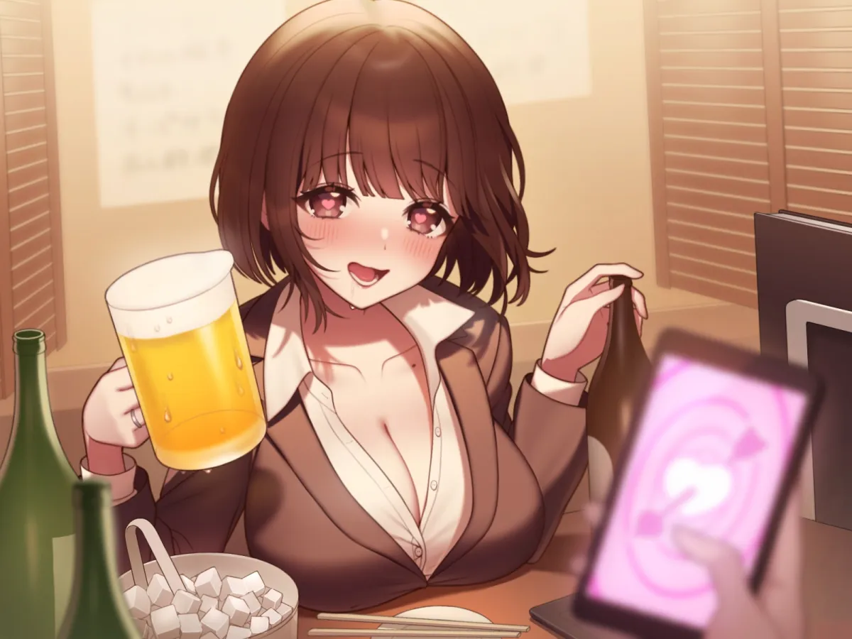 【期間限定330円】【催眠NTR】催眠アプリで彼氏持ちベロ酔いOLに本気孕ませ種付け交尾