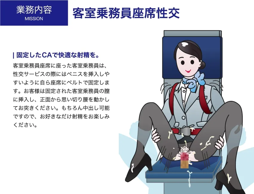 性欲処理航空〜機内性交サービスのご案内〜