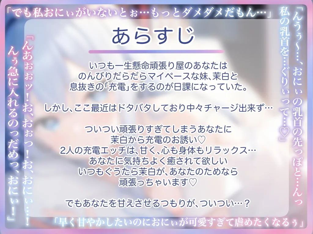 【期間限定110円】ダウナー淫乱ロリと甘やかし甘やかされ〜おにぃ、充電エッチしよ?〜